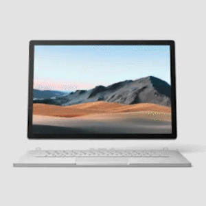 Microsoft Surface Book 3 13.5-in (Platinum) 3000 x 2000 Touch Display Core i7-1065G7 | 16GB RAM | 256GB SSD | 4GB GTX1650Ti Max-Q