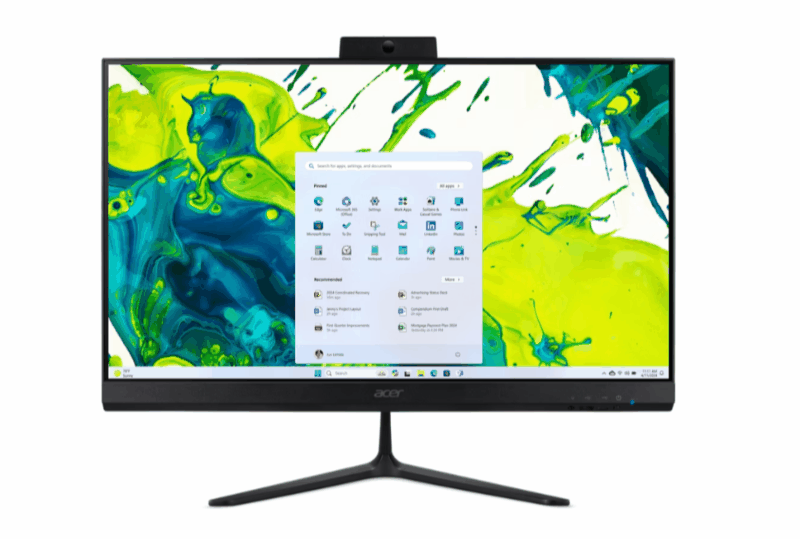 Acer Aspire C24B-PCSO_UubL3 | Ryzen 3 3200U | 8GB DDR4 RAM | 512GB SSD | 23.8-inch FHD Display | Radeon Graphics | Windows 11