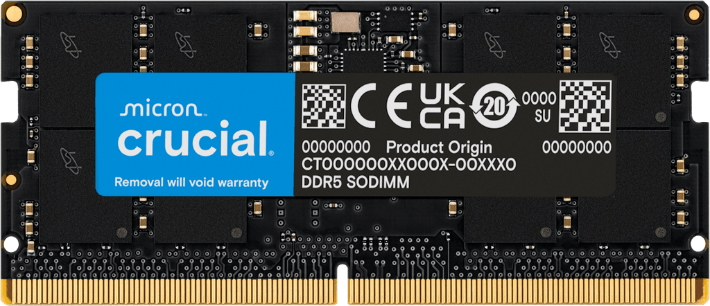 Crucial 8GB DDR5 4800 SODIMM