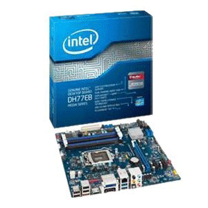 Intel Desktop Board DH77EB LGA1155 Socket, H77 Chipset, Audio/Gigabit LAN/USB3.0 Micro ATX