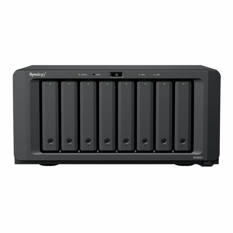 Synology DiskStation DS1825neo+ 8-Bay NAS | AMD Ryzen V1500B Quad-Core | 4GB DDR4 Memory | Dual 2.5GbE LAN