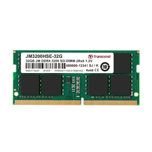 TRANSCEND 32GB JM DDR4 3200 SODIMM 1RX8 1.2V (JM3200HSE)