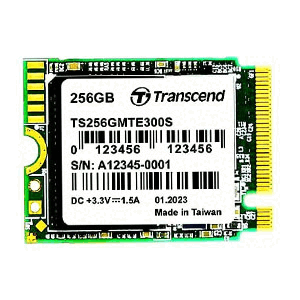 TRANSCEND 256GB M.2 2230 NVME PCIE SSD GEN3X4 3D TLC DRAM-LESS TS256GMTE300S