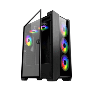 Frontier TRENDSONIC AMALTHEA AM20A GAMING ATX 3x12CM MESH FRONT TEMPERED SIDE 2xUSB2.0/1xUSB3.0 HD AUDIO