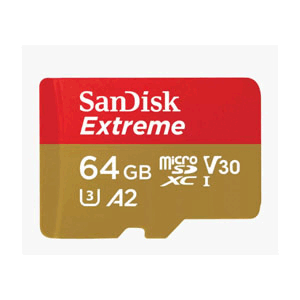 Sandisk 64GB EXTREME MICROSDXC SDSQXHA V30 U3 C10 A2 UHS-I