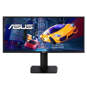 Asus VP348QGL Gaming Monitor 34-inch, UWQHD (3440x1440), 21:9, HDR-10, Adaptive-Sync/FreeSync, Shadow Boost, Wall Mountable