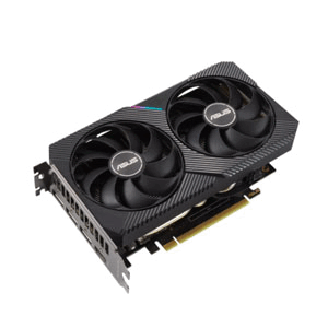 Asus Dual GeForce RTX 3050 OC Edition 8GB GDDR6 with two powerful Axial-tech fans and a 2-slot design broad compatibility