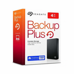 Seagate 4TB Backup Plus USB 3.0 External Hard Drive (Black, Red, Blue and Silver)