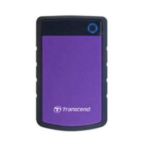 TRANSCEND 1TB Storejet 25H3 Rugged USB 3.1 Anti-Shock Portable Hard Drive (Blue/Purple)