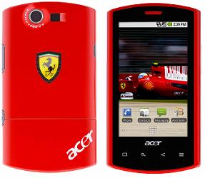 Acer Liquid E - Ferrari Special Edition Smartphone - Android 2.2 (Froyo)