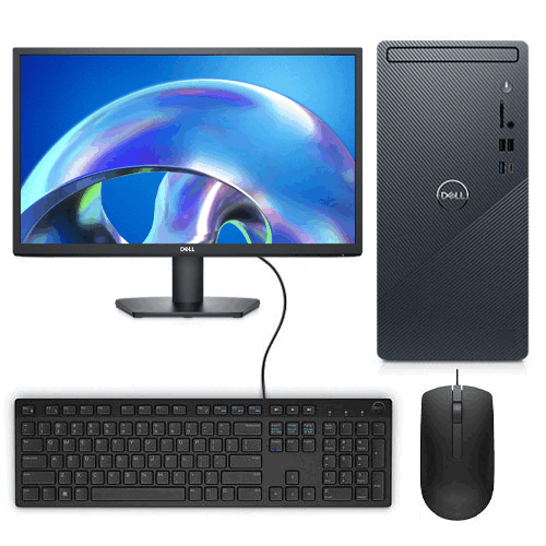 Dell Inspiron 3030 - Intel Core i3 14100 | 8GB RAM | 512GB SSD | UHD Graphics 730 | Win11 with Dell SE2425H Monitor