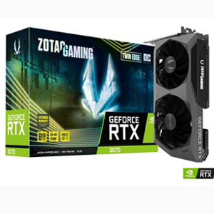 ZOTAC RTX3070 TWIN EDGE OC 8GB GDDR6 3xDP 1xHDMI ZT-A30700H-10P GPU