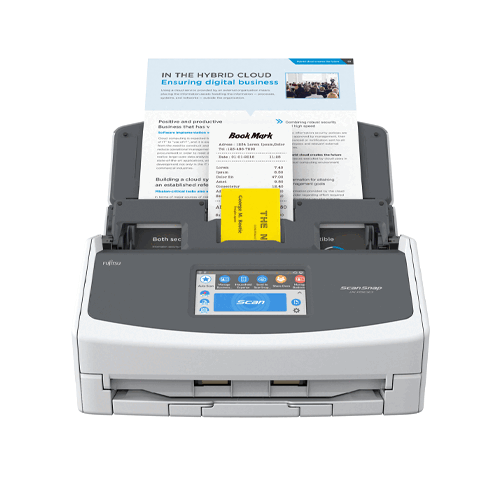 Fujitsu ScanSnap iX1500 Color Duplex Document Scanner with Touch Screen for Mac or PC (White)