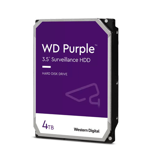 Western Digital 4TB Purple WD43PURZ Surveillance 3.5inch SATA 6Gbs 64MB Hard Drive