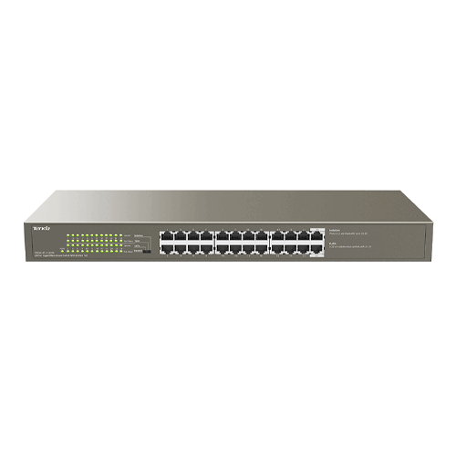 Tenda TEG1124P-24-250W   1000M&PoE 24-Port Gigabit Ethernet Switch with 24-Port PoE