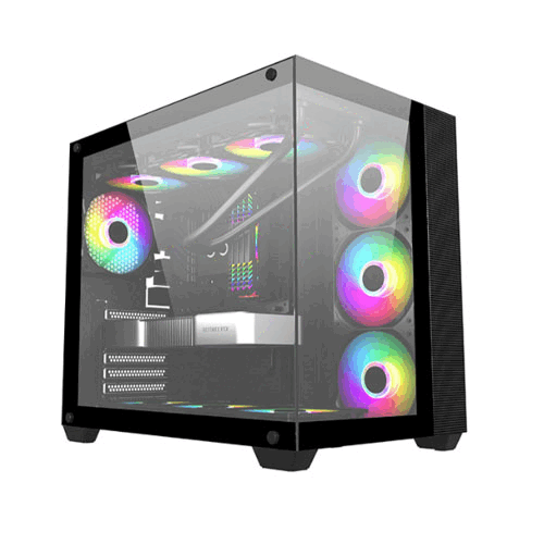 Frontier Trendsonic IGLOO IG30A Black Gaming Dual Chamber ATX Case
