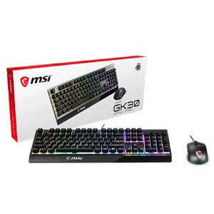 MSI Vigor GK30 Combo Mouse and Keyboard - Mechanical-like plunger switches for a crisp typing experience/PMW-3325 Optical