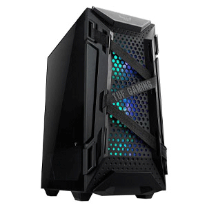 Asus TUF Gaming GT301 Mid-Tower ATX Compact Case with 3x120mm AURA Addressable RBG Fans