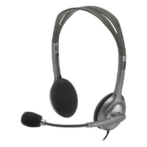 Logitech H110 Stereo Headset  3.5mm dual plug with Microphone