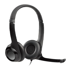Logitech H390 Comfort USB Headset with Noise Cancelling Mic (Black)