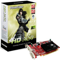 PowerColor ATI Radeon HD3650 PCI-E 512MB/128bit
