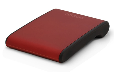 Hitachi 250GB SimpleDRIVE Mini Red Wine (SDM/250RW) USB 2.0 Portable Drive