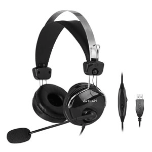 A4Tech (HU-7P Black) ComfortFit Stereo USB Headset