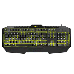 Delux K9700 Semi Mechanical Gaming Keyboard 11 multimedia keys, 26 keys rollover 7 color backlight adjustable On-the-fly Macro