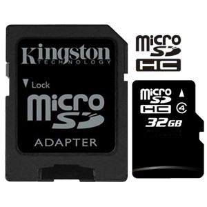 Kingston  32GB SDC4 Class 4 Micro SDHC with Adapter