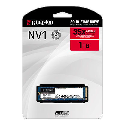 Kingston 1TB NV1 SNVS/1000G NVME M.2 PCIe SOLID STATE DRIVE
