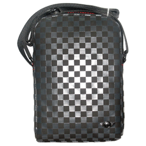Mini Cooper MNCAPULASQ Camera Bag Lether Chequered Black