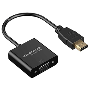 Promate proLink-H2V (Black/White) HDMI to VGA Adaptor Kit