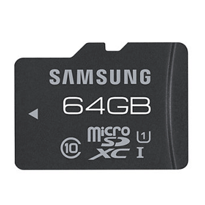 Samsung 64GB Class 10 MB-MGCGBA Micro SDXC UHS-I PRO Card w/ Adapter