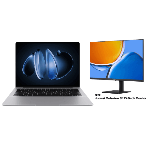 Huawei MateBook 14 (S-Grey) | 14.2in OLED | Ultra 5 125H | 16GB RAM | 1TB SSD | Intel Arc | Win11 with Mateview SE Monitor