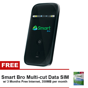 Smart Bro 4G Pocket WiFi with Free Smart Bro Multi-cut Data SIM