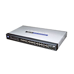 Linksys SRW224G4 24-port 10/100 + 4-Port Gigabit Switch 