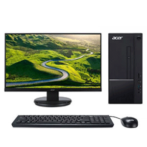 Acer Aspire TC-875 Intel Core i5-10400/8GB/256GB SSD+1TB HDD/2GB GT1030/Windows 10 Desktop with K242HQL 23.6-in Monitor