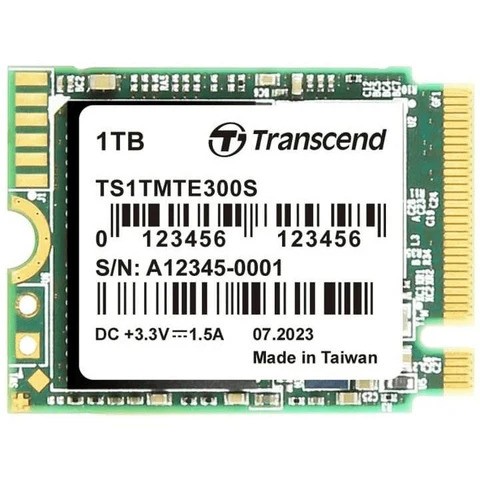 Transcend 1TB M.2 2230 Solid State Drive TS1TMTE300S