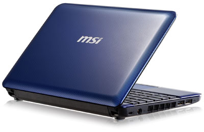 MSI Wind U135 Intel N450 w/ msi Chiclet Keyboard and Wider Touch Pad