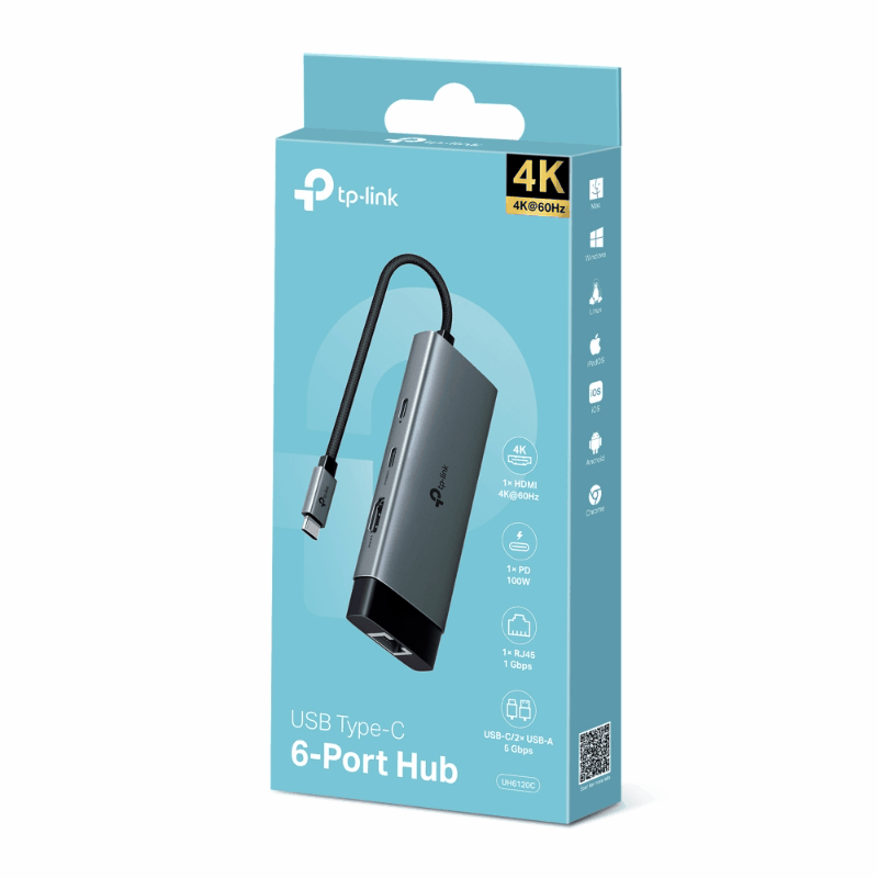 TP-Link UH6120C USB Type-C 6-in-1 Hub