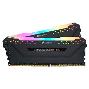 Corsair VENGEANCE RGB PRO 16GB (2 x 8GB) DDR4 DRAM 3200MHz C16 Memory Kit Black
