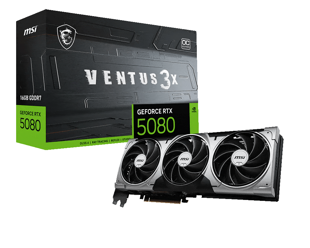 MSI RTX 5080 VENTUS 16GB OC 3X GPU G5080-16V3C