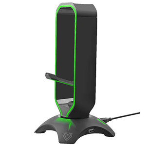Vertux Extent Multi Purpose Mouse Bungee, Headphone Stand with LED Lights & USB Hub