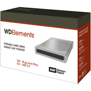 Western Digital Elements 120GB Portable Hard Drive USB 2.0