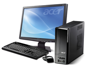 Acer Aspire X1700 Slim Desktop PC with Acer 19in. Widescreen LCD Monitor