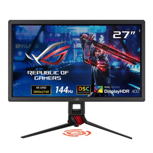 Asus ROG Strix XG27UQ DSC Gaming Monitor- 27-inch, 4K (3840 x 2160), 144 Hz, DSC, DisplayHDR 400