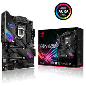 Asus ROG Strix Z490-E (WiFi 6) LGA 1200 (Intel 10th Gen) ATX Gaming Motherboard DDR4 4600, Intel 2.5 Gb Ethernet, Aura Sync | VillMan Computers