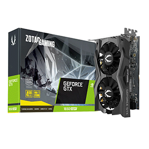 Zotac Gaming GeForce GTX 1650 OC 4GB GDDR6 128bit Graphics Card (ZT-T16520F-10L)