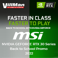 MSI NVIDIA GEFORCE RTX 30 Series BACK TO SCHOOL PROMO 2022