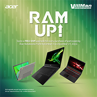 Acer Promo: Up to Additional 16GB RAM Upgrade Promo!!!